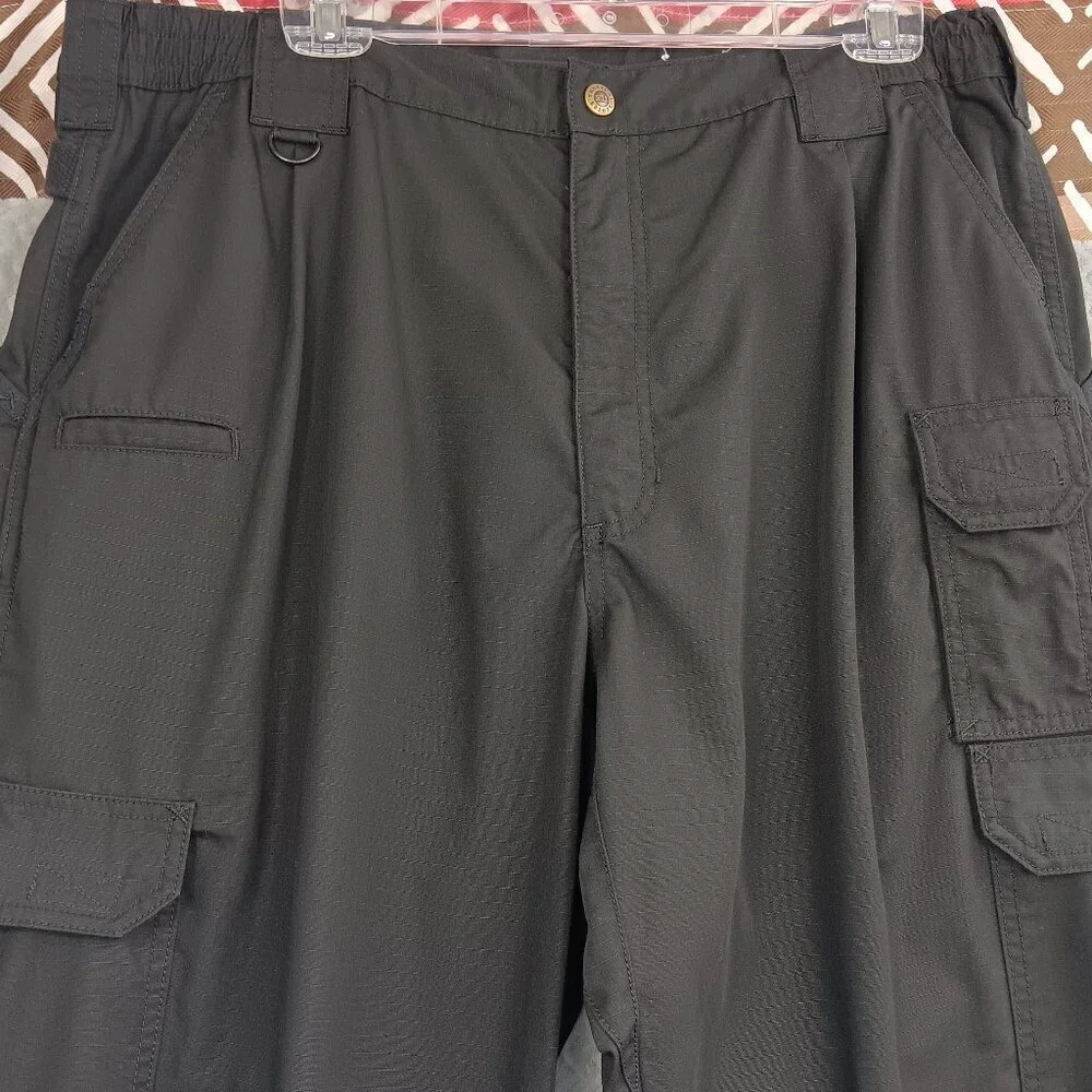 5.11 TACTICAL Pro Pants Men Lightweight Ripstop Cargo Work Pants Sz. 38x36 Black